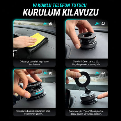 Vakumlu Telefon Tutucu
